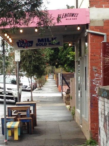 milk bar exterior view