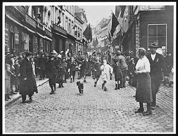 Canafians marching