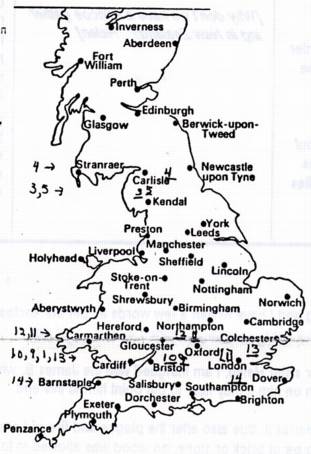 map of England